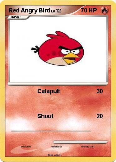Pokemon Red Angry Bird