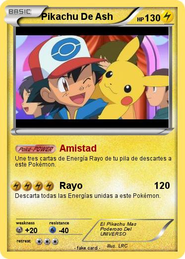 Pokemon Pikachu De Ash