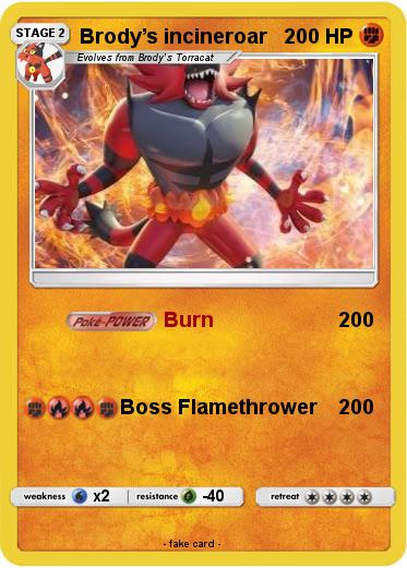 Pokemon Brody’s incineroar