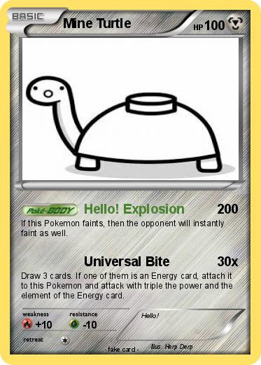 Pokemon Mine Turtle