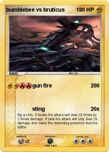 Pokemon bumblebee vs bruticus