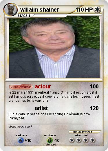 Pokemon willaim shatner