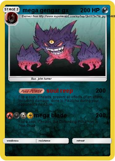 Pokemon mega gengar gx
