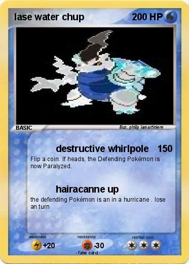 Pokemon lase water chup