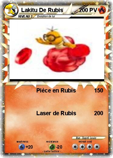 Pokemon Lakitu De Rubis