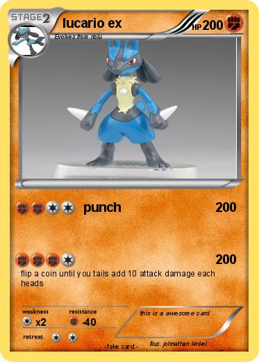 Pokemon lucario ex