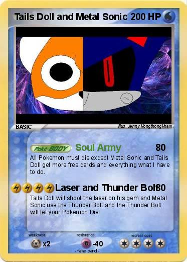 Pokemon Tails Doll and Metal Sonic