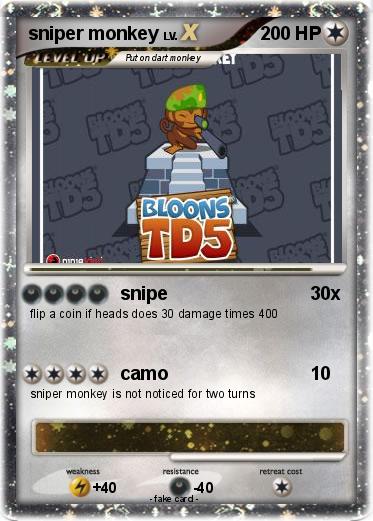 Pokemon sniper monkey