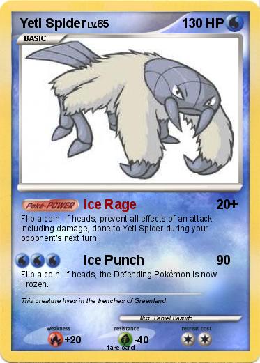 Pokemon Yeti Spider