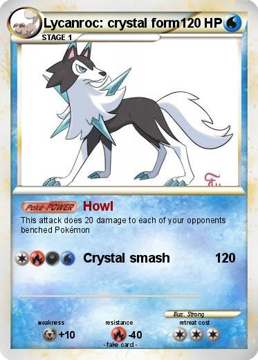 Pokemon Lycanroc: crystal form