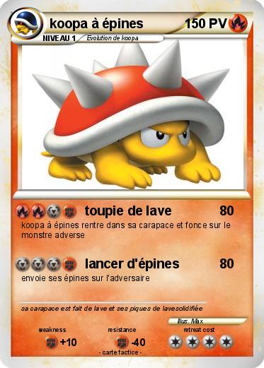 Pokemon koopa à épines