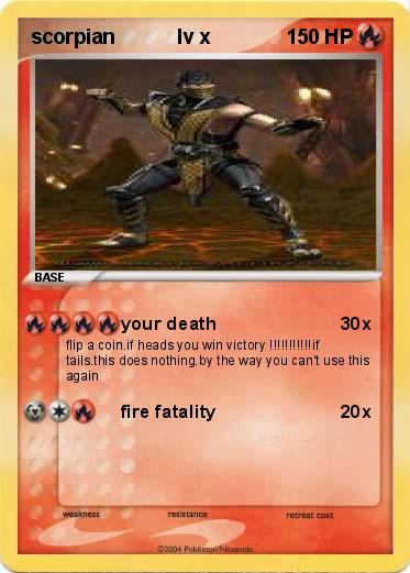 Pokemon scorpian           lv x