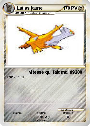 Pokemon Latias jaune