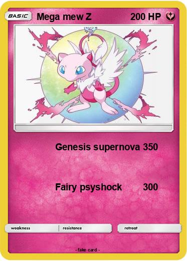 Pokemon Mega mew Z