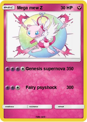 Pokemon Mega mew Z