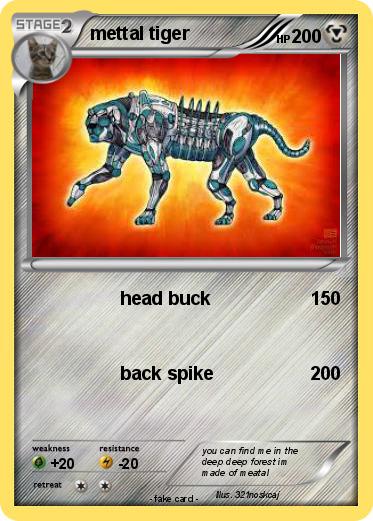 Pokemon mettal tiger