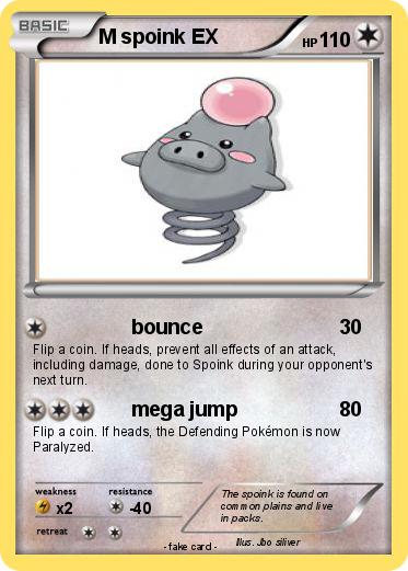Pokemon M spoink EX
