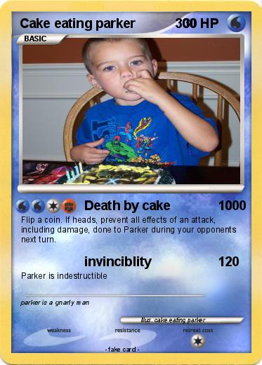 Pokemon Cake eating parker           300