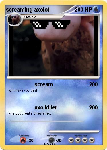 Pokemon screaming axolotl