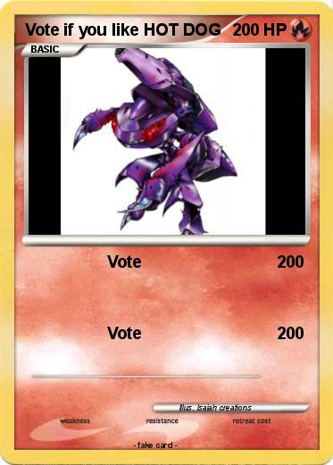 Pokemon Vote if you like HOT DOG