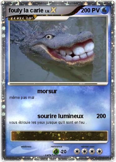 Pokemon fouly la carie