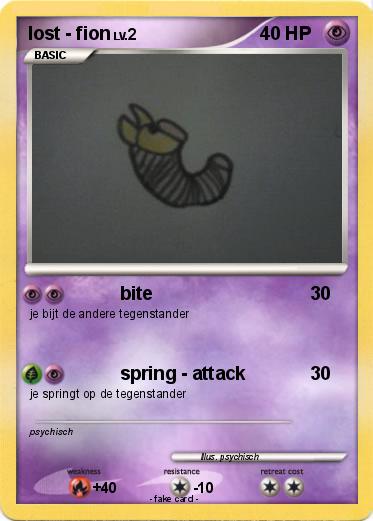Pokemon lost - fion