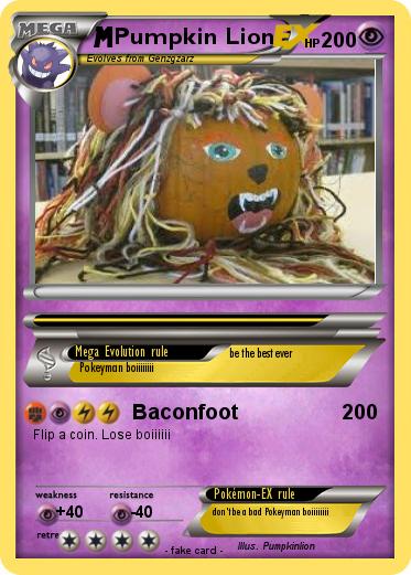 Pokemon Pumpkin Lion