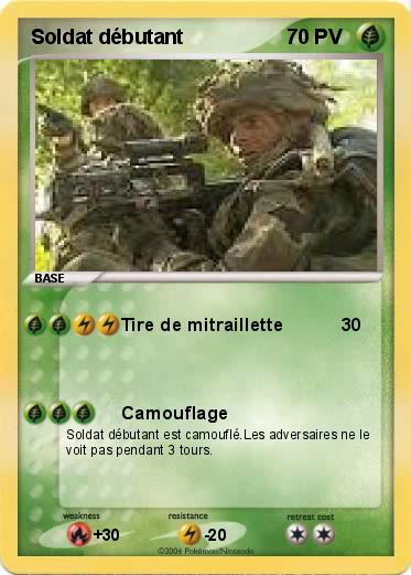 Pokemon Soldat débutant 
