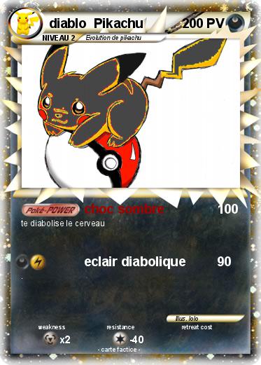 Pokemon diablo  Pikachu