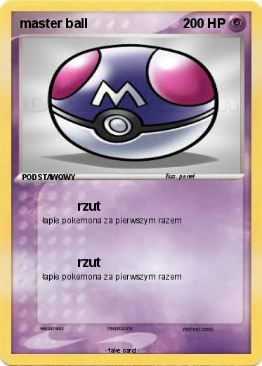 Pokemon master ball