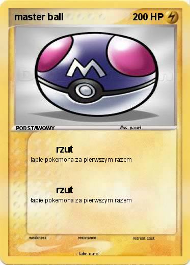 Pokemon master ball