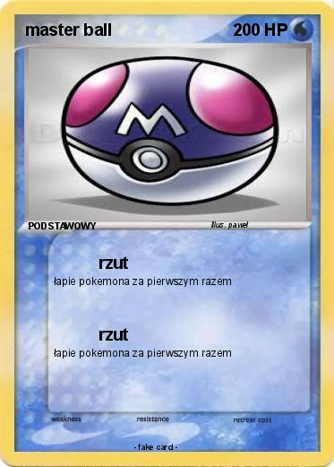 Pokemon master ball