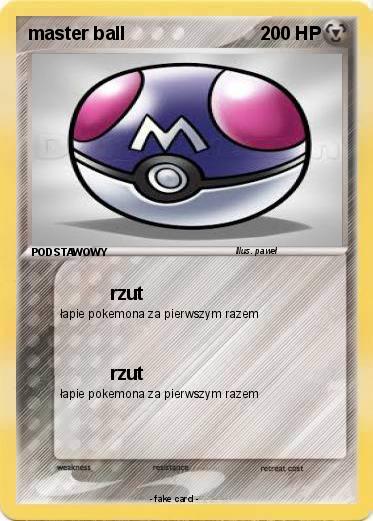 Pokemon master ball