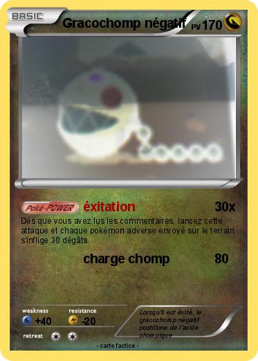 Pokemon Gracochomp négatif