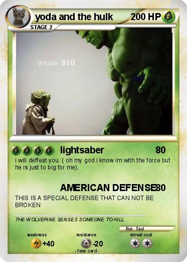 Pokemon yoda and the hulk