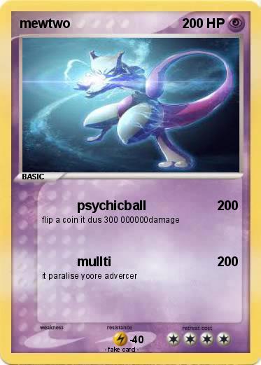 Pokemon mewtwo