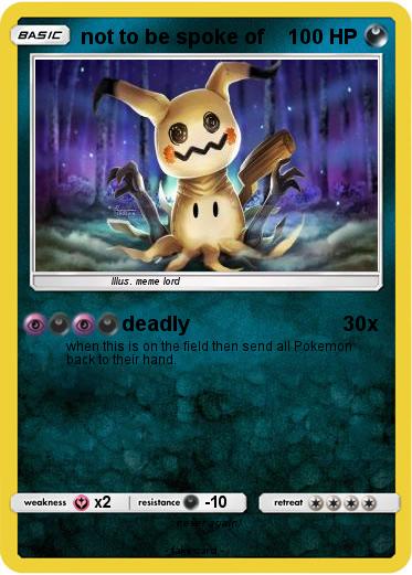 Pokemon not to be spoke of