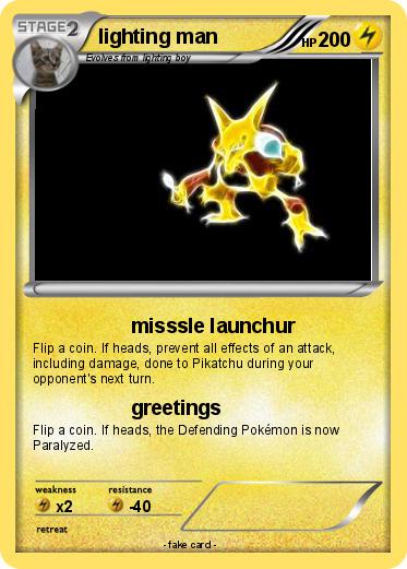 Pokemon lighting man