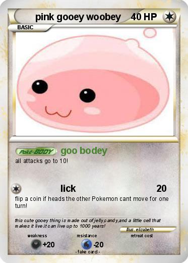 Pokemon pink gooey woobey