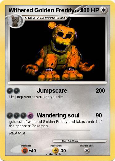 Pokemon Withered Golden Freddy