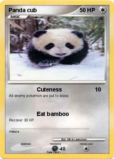 Pokemon Panda cub
