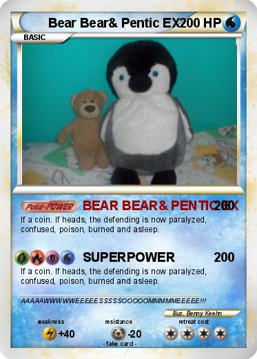 Pokemon Bear Bear& Pentic EX