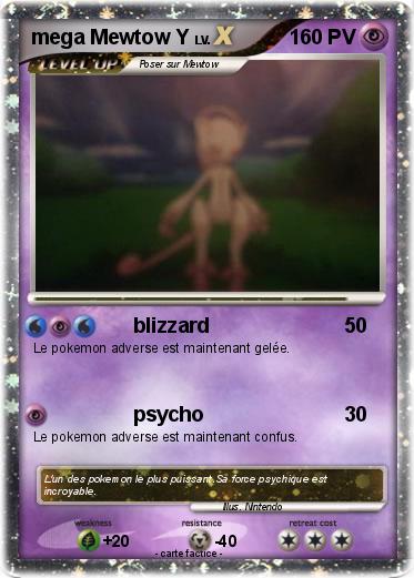 Pokemon mega Mewtow Y