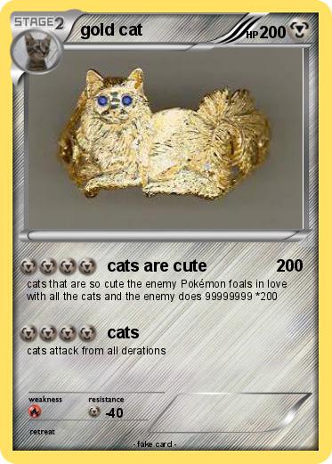 Pokemon gold cat