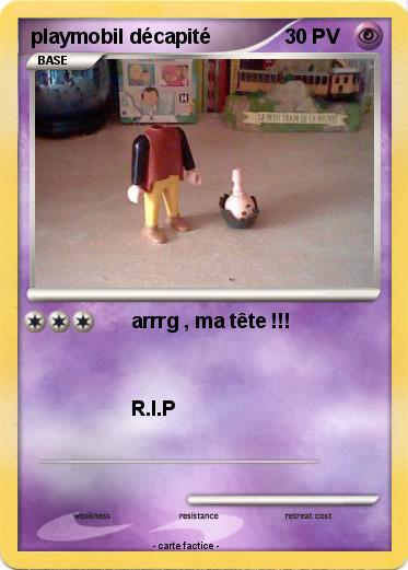 Pokemon playmobil décapité