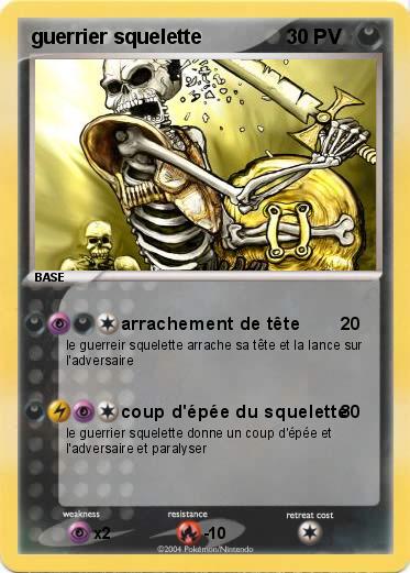 Pokemon guerrier squelette