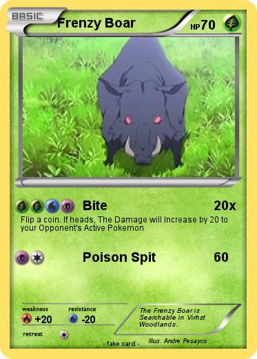 Pokemon Frenzy Boar