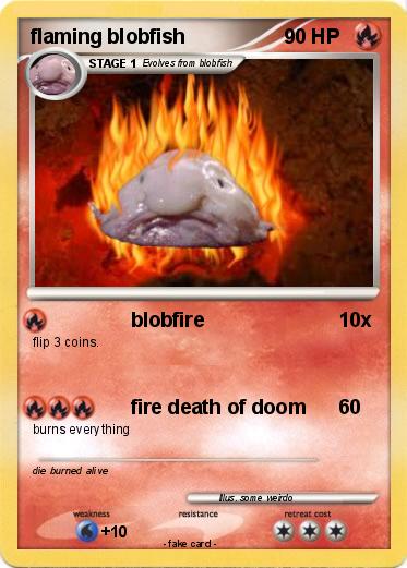 Pokemon flaming blobfish
