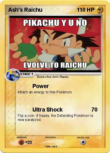 Pokemon Ash's Raichu
