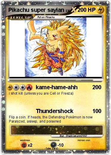 Pokemon Pikachu super sayian